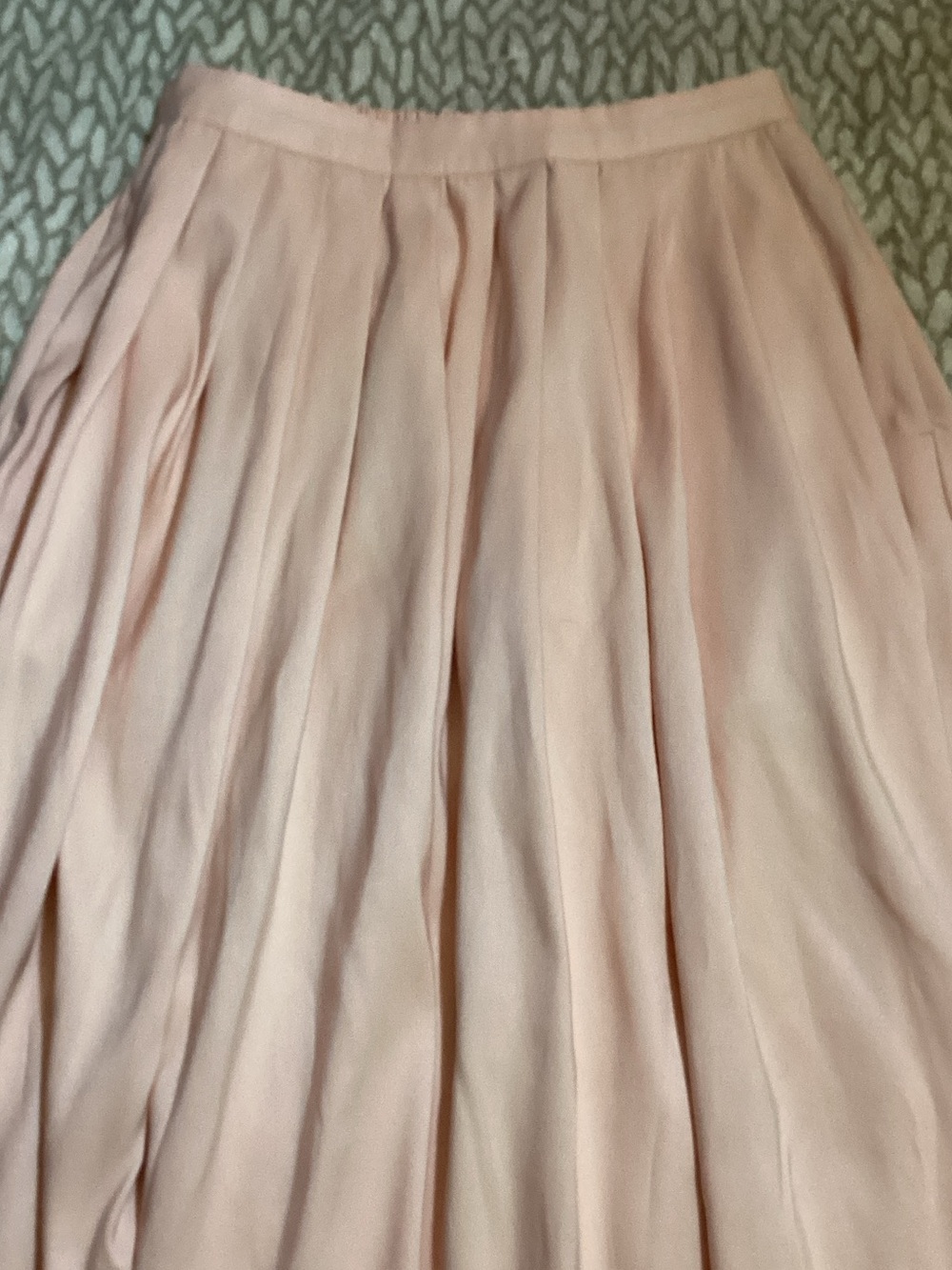 Pleated Midi Skirt - Blush Pink